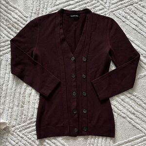 Lanvin Women's Burgundy Sweater